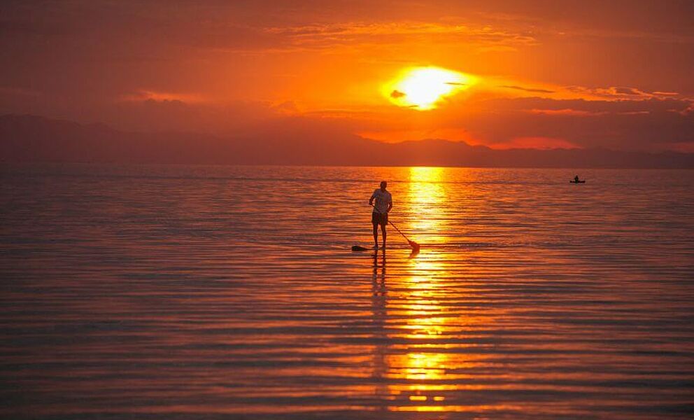Sonnenuntergang auf dem Malawi See