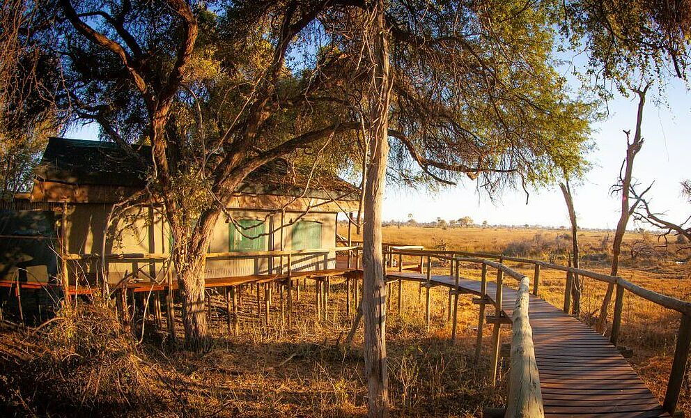 Rra Dinare Camp im Okavango Delta in Botswana