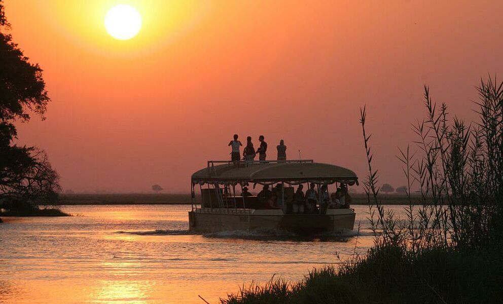 Bootssafari auf dem Chobe Fluss in Botswana