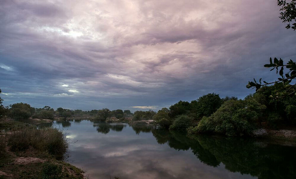 Seitenarm des Sambesi Flusses