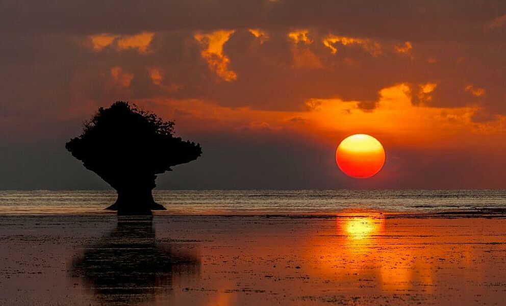 A dream sunset auf Chale Island