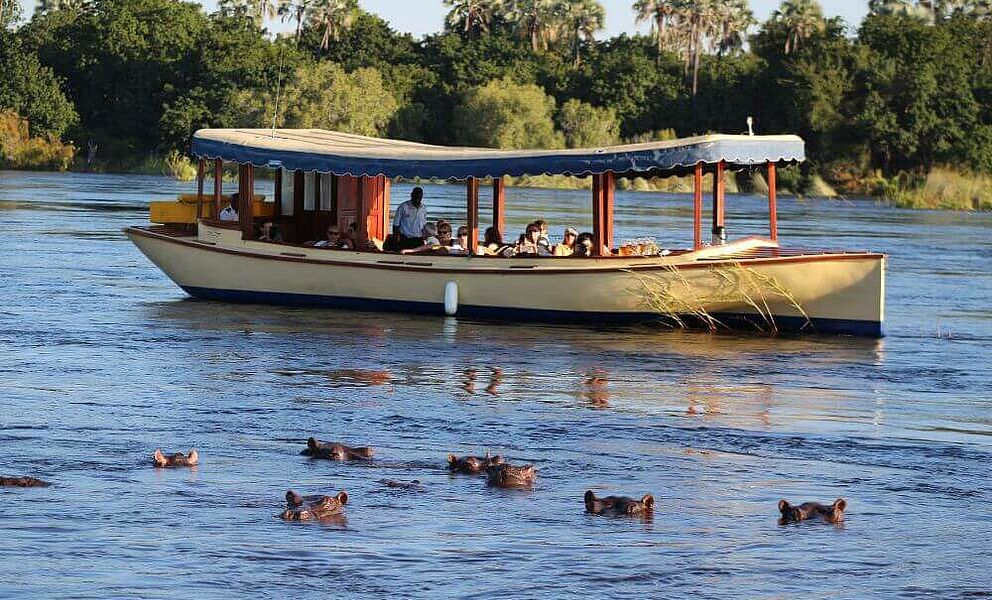 Bootsfahrt auf dem Sambesi Fluss