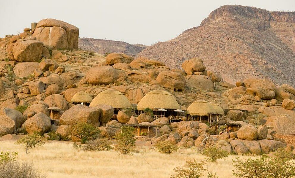 Blick auf die Lodge in der Nähe von Twyfelfontein