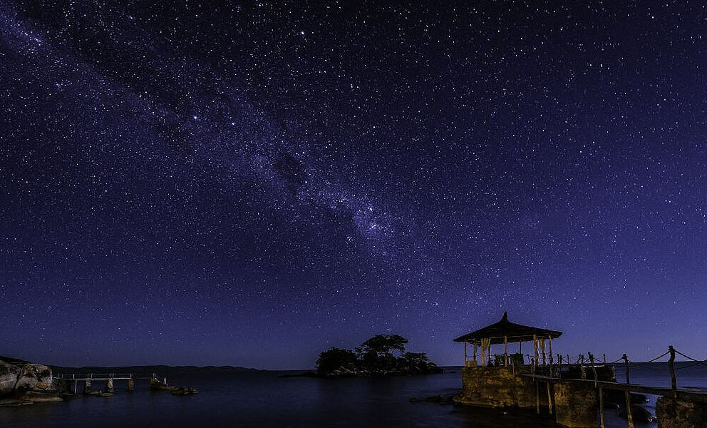 Sternenhimmel am Malawi See