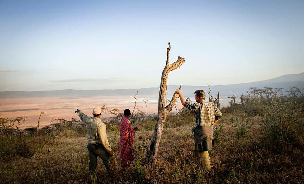 Herrlicher Blick auf den Ngorongoro Krater