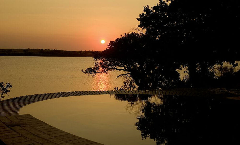 Pool zum Entspannen und den Sonnenuntergang genießen im Kosi Bay Naturreservat 