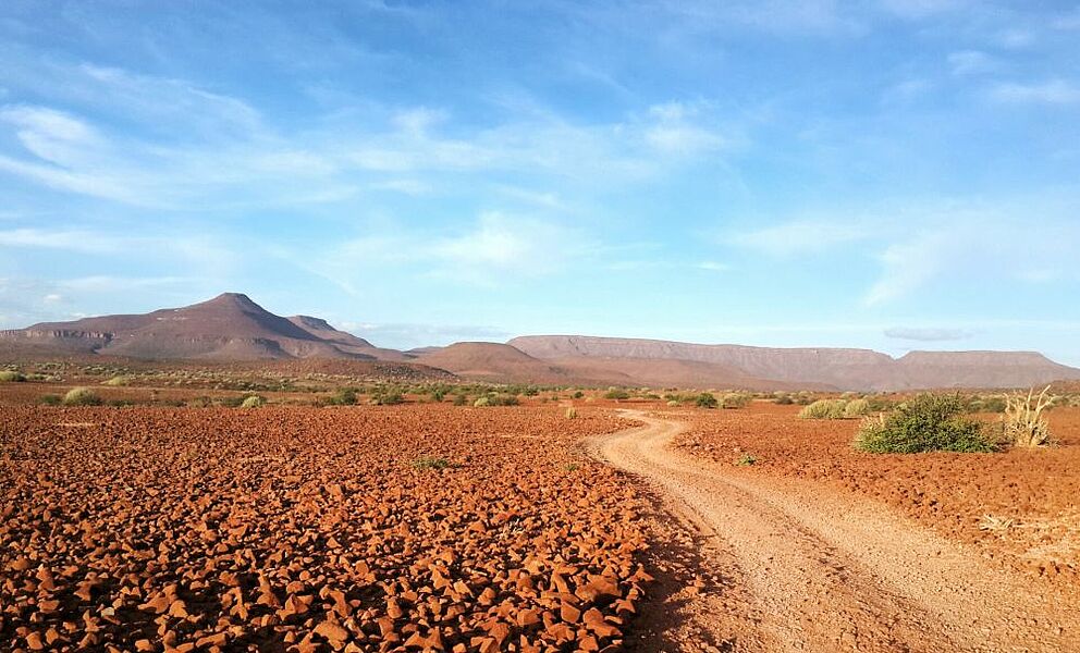 Landschaft in der Nähe der Grootberge im Damaraland
