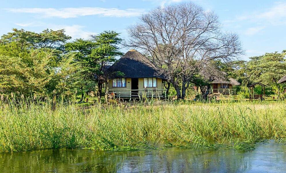 Chalet direkt am Okavango Fluss bei Rundu